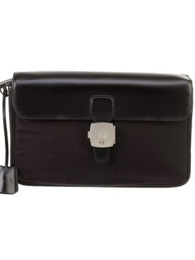 Perfect Dunhill men’s leather and canvas portfolio